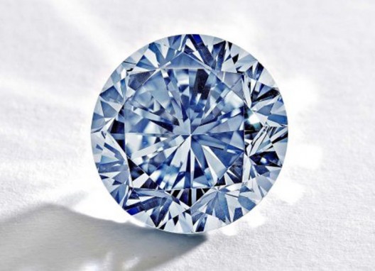 A rare blue round diamond will be on sale at 7 October in Hong Kong