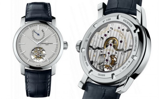 The famous watchmaker, Vacheron Constantin Patrimony Traditionnelle introduced 14-Day Tourbillon Collection Excellence Platine model, a limited edition made of platinum