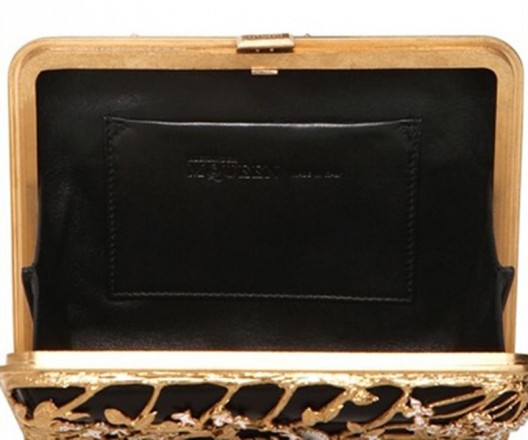 Alexander McQueen Bible Book Rigid Clutch is available at Luisa Via Roma