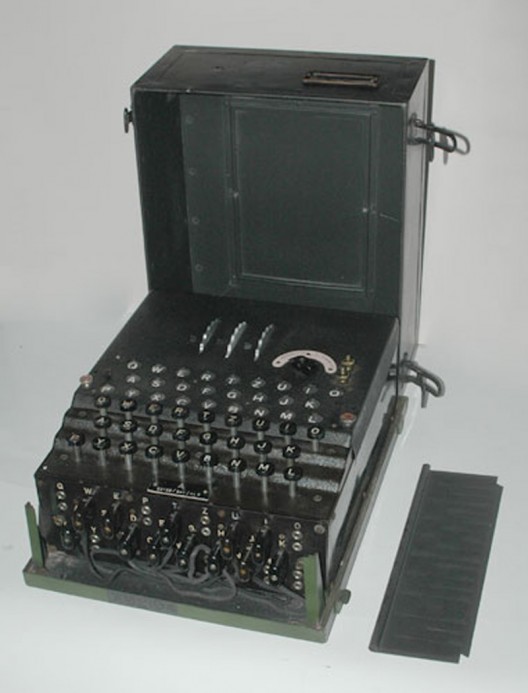Extremely rare WWII German Enigma Enciphering Machine on sale at Bonhams