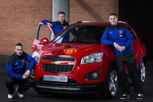 a unique, Chevrolet Trax, signed by the Manchester United players