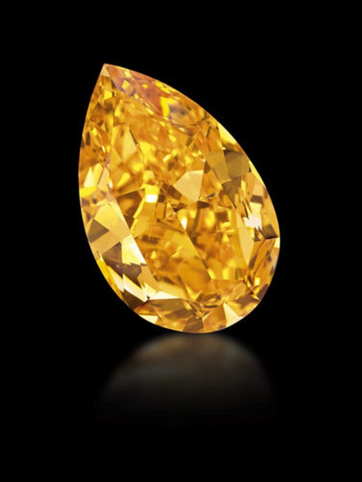 14 Carat Fancy Vivid Orange Diamond, Worlds Largest, Being Auctioned by Christies