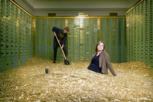 Swim in money Uncle Scrooge style  For sale a Swiss bank safe laden with 8 million coins