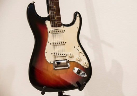 Bob Dylans Fender Stratocaster guitar breaks auction record, sells for nearly $1 million