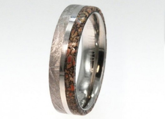 Forever and ever  Wedding bands made from Dinosaur Leg bone