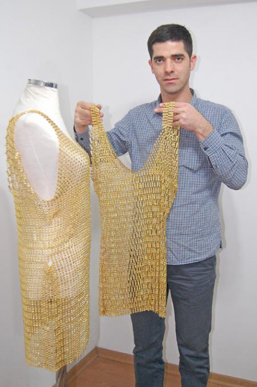 dresses made of pure gold
