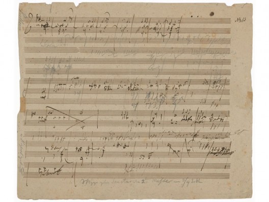 A page of Beethovens Manuscript may auction for $200,000