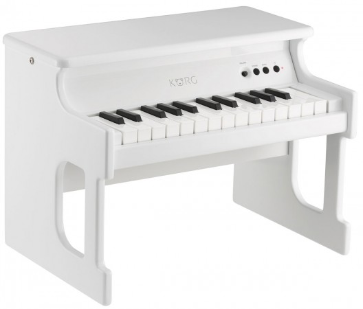Simply named tinyPIANO is toy but features 25 keyboard sounds