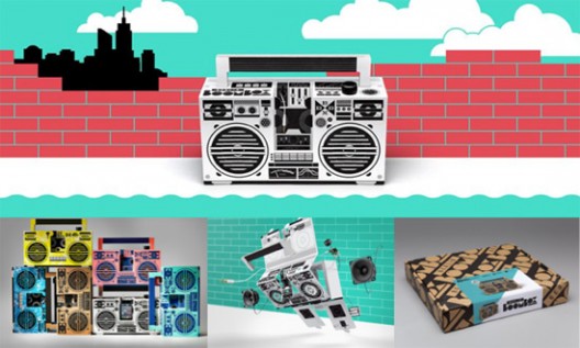Berlin Boombox – Cool Soundsystem Made from Cardboard