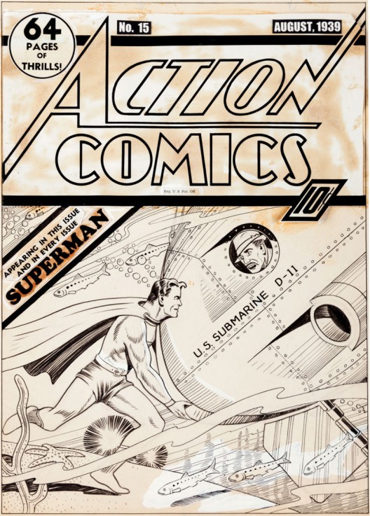 Earliest Superman Cover Art Known To Exist May Bring $200,000+ At Heritage Auctions In New York