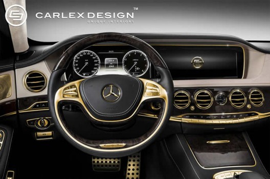 Blinged or bad taste? Gilding the interiors of the 2014 Mercedes S63 AMG