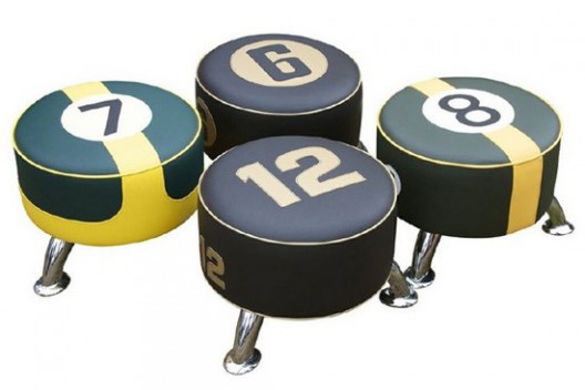Bring Some Racing History to Your Home With This Steve McQueen-Inspired Leather Footstool