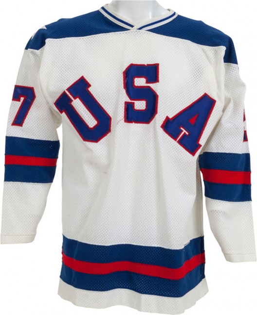 1980 Phil Verchota "The Miracle on Ice" Game Worn USA Olympic Hockey Jersey