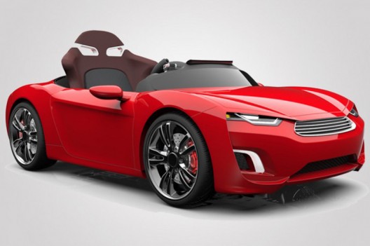 This luxury electric vehicle for kids gives junior a four wheel drive and a sound system
