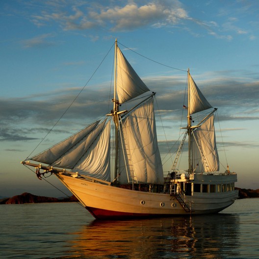 Explore the Indonesian Archipelago Aboard This Totally Renovated Traditional Phinisi Motor Sailer