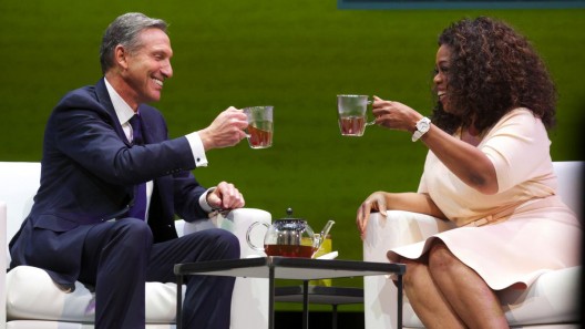 Oprah partners with Starbucks for the Teavana Oprah Chai Tea; proceeds to benefit youth education