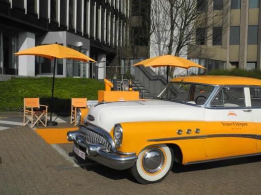 Clicquot cabs will take you on a whimsical Champagne ride in May