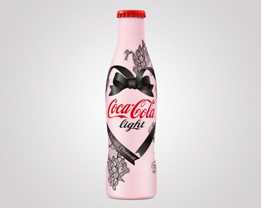 Lingerie Designer Chantal Thomass dresses up Coca-Cola in lace and satin ribbons for Spring