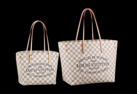 Louis Vuitton Cabas In Damier Azur Coated Canvas