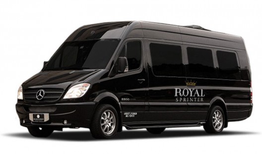 The new bus service offers transportation for just eight passengers direct from luxury hotels for just $90 each way