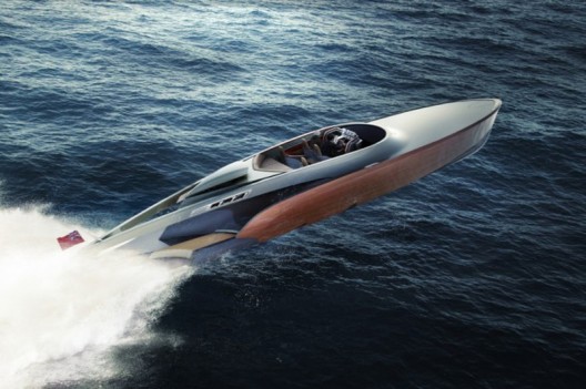 Aeroboat, a $5 million carbon fiber superyatch powered by the legendary Rolls-Royce Merlin V12 engine