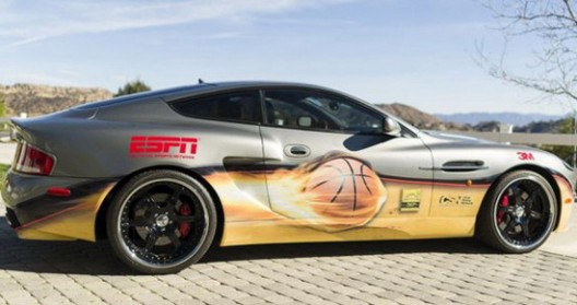 Aston Martin With Signatures Of The Famous NBA Players