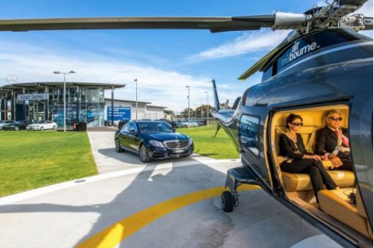 Mercedes Organizes Helicopter Transport For Their Customers
