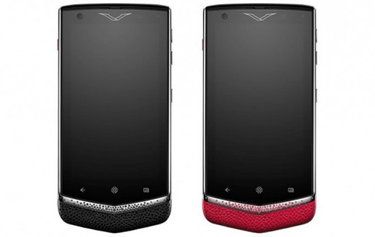 Vertu Constellation Gemstone Edition mobile phones are encrusted with Rubies and Sapphires