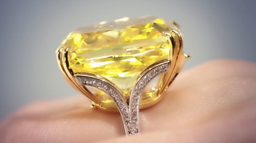 Graff Vivid Yellow Diamond Sold for £9.7 Million at Sotheby’s Geneva