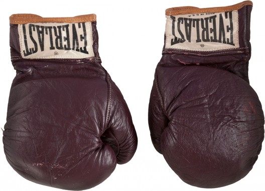 1971 Muhammad Ali Fight Worn Gloves from First Joe Frazier Bout