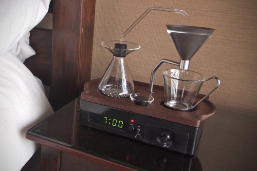 The Barisieur Alarm Clock Wakes You Up with a Nice Cup of Coffee