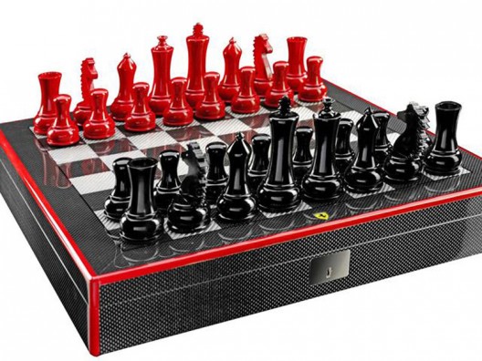 Ferrari Chess Set is a Carbon-Fiber Work of Art