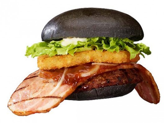Black Burger on the Menu of Japanese Burger King!