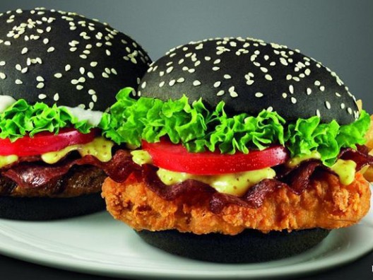 Black Burger on the Menu of Japanese Burger King!