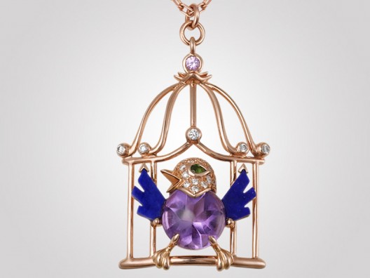 Cartier reinvents their iconic bird pendant in a colorful new avatar
