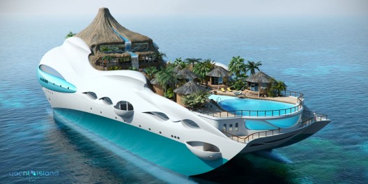 PARADISE FOR RICH – Luxury Yacht Disguised In An Island