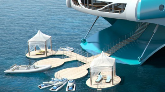 PARADISE FOR RICH - Luxury Yacht Disguised In An Island