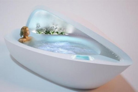 Mother of Pearl Bathtub for Complete Relaxation
