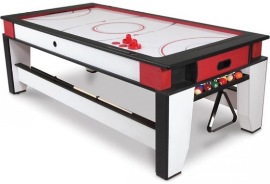 Two In One - The Rotating Air Hockey To Billiards Table