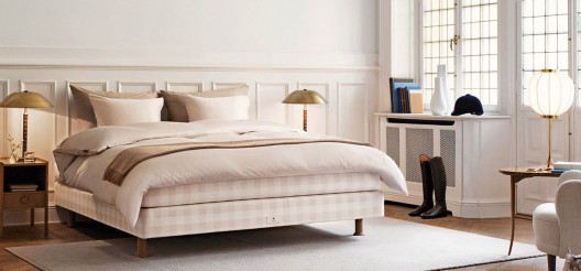 Hästens Launches Limited Edition Stockholm White Bed