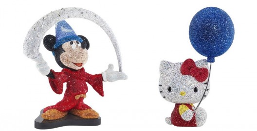 Mickey Mouse And Hello Kitty With Swarovski Crystals – Limited Edition 2014