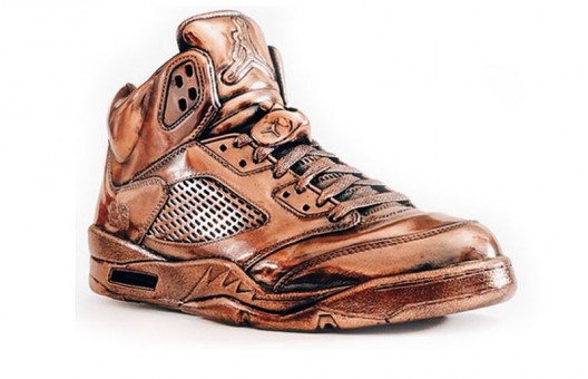 Bronzed Air Jordan Sneakers by Matthew Senna