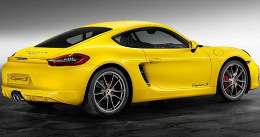 Cayman S in striking Racing Yellow color with optional SportDesign package