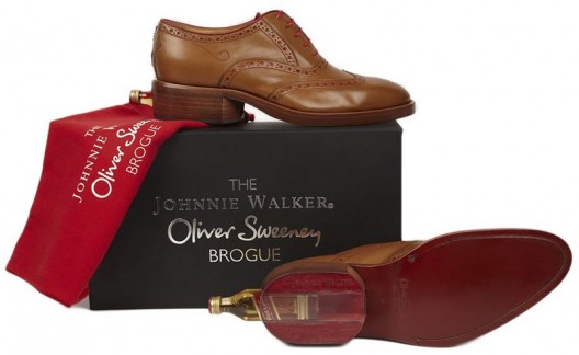Shoes With Hidden Miniature Bottle of Johnnie Walker Red Label!
