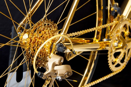 24K Gold Men's Racing Bike by Goldgenie