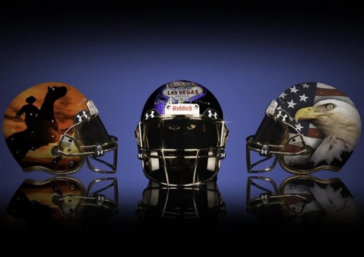 Luxury Football Helmet Collection for Super Bowl XLIX by Armorie Steele