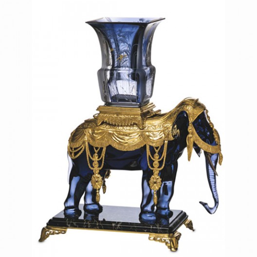 $82,545 Baccarat Mémoire Elephant Vase Holder