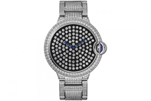 Cartier Serti Vibrant Watch Wrapped in Diamonds