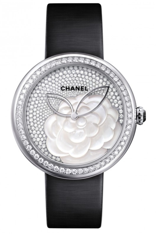 Chanel Unveiled Mother-of-pearl Camellia Watch
