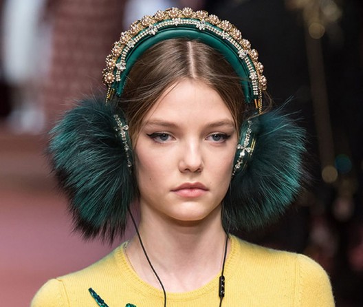 D&G Headphones With Crystals, Fur And Pearls